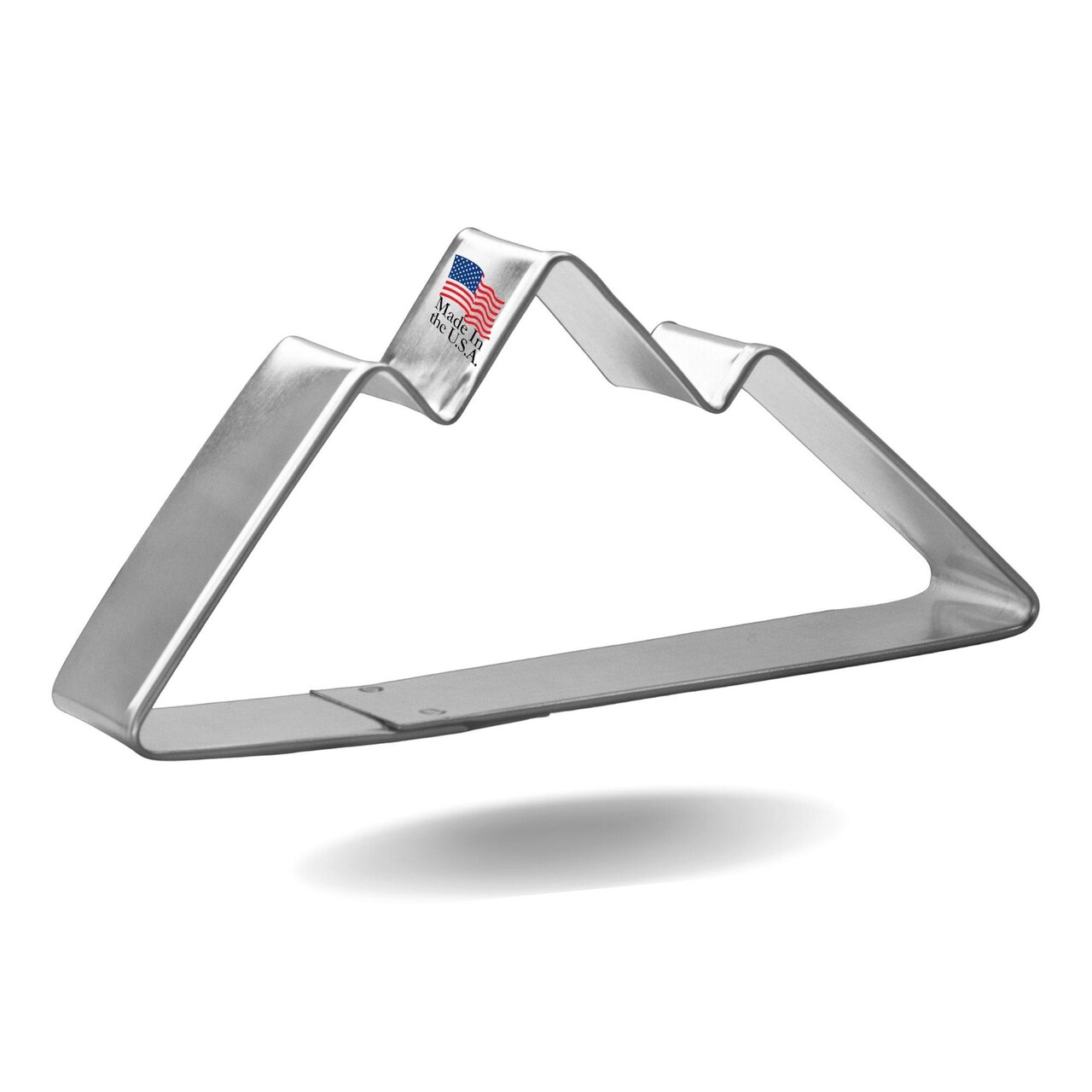 Mountain Cookie Cutter 4.5 in, CookieCutter.com, Tin Plated Steel, Handmade in the USA